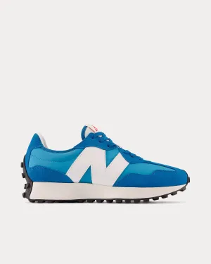 327 Light Rogue Wave / White Low Top Sneakers