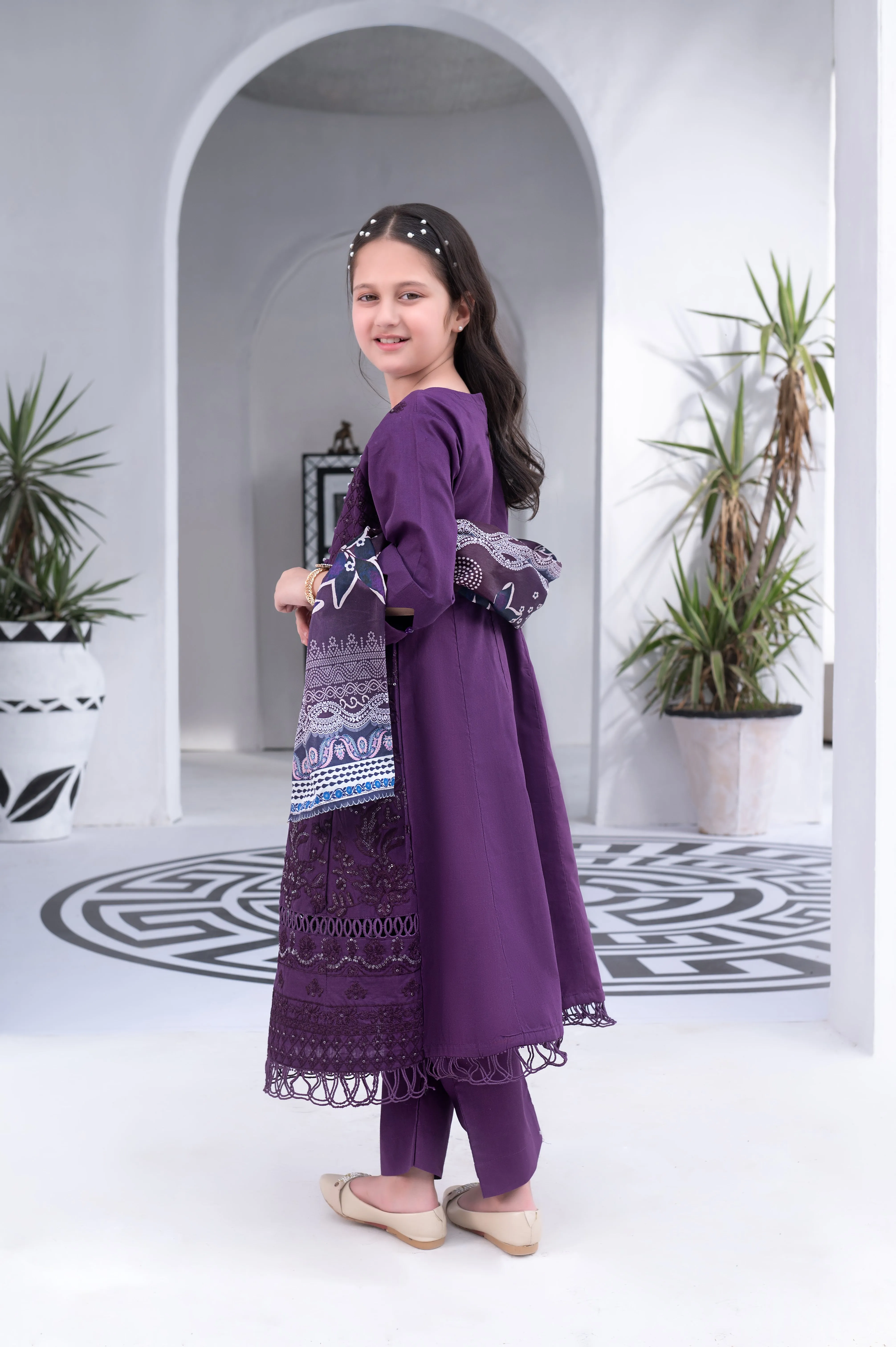 3PC GIRLS LUXURY COTTON SUMMER COLLECTION BY MONA GCCS3