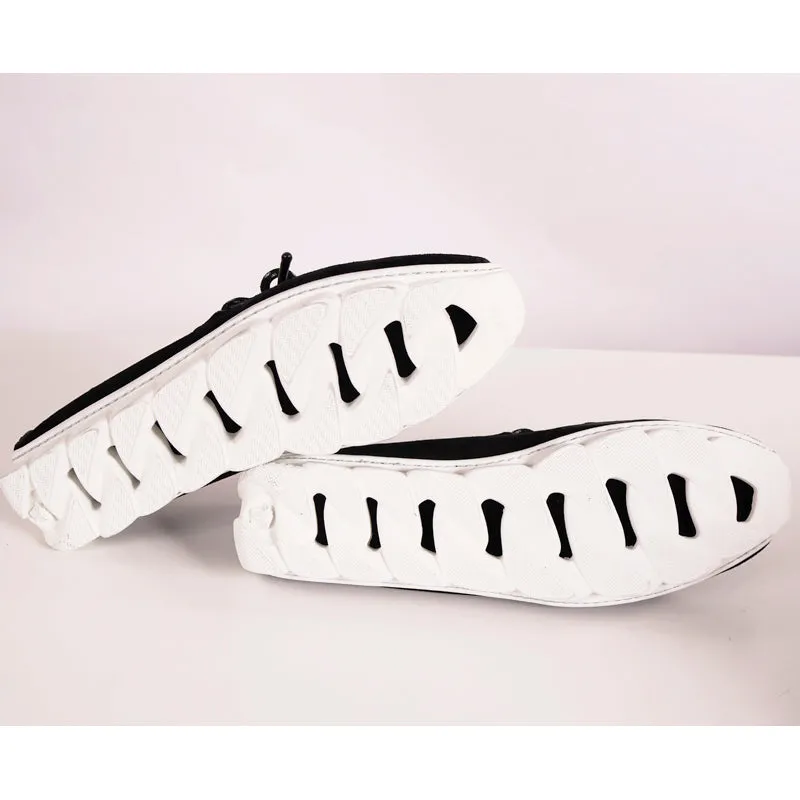 41.5 US 8.5 NEW $825 VERSACE Black Suede MEDUSA LOGO Driver CHAIN REACTION LOAFERS