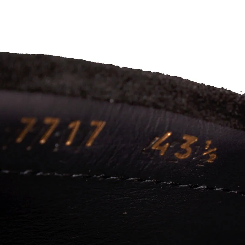 41.5 US 8.5 NEW $825 VERSACE Black Suede MEDUSA LOGO Driver CHAIN REACTION LOAFERS