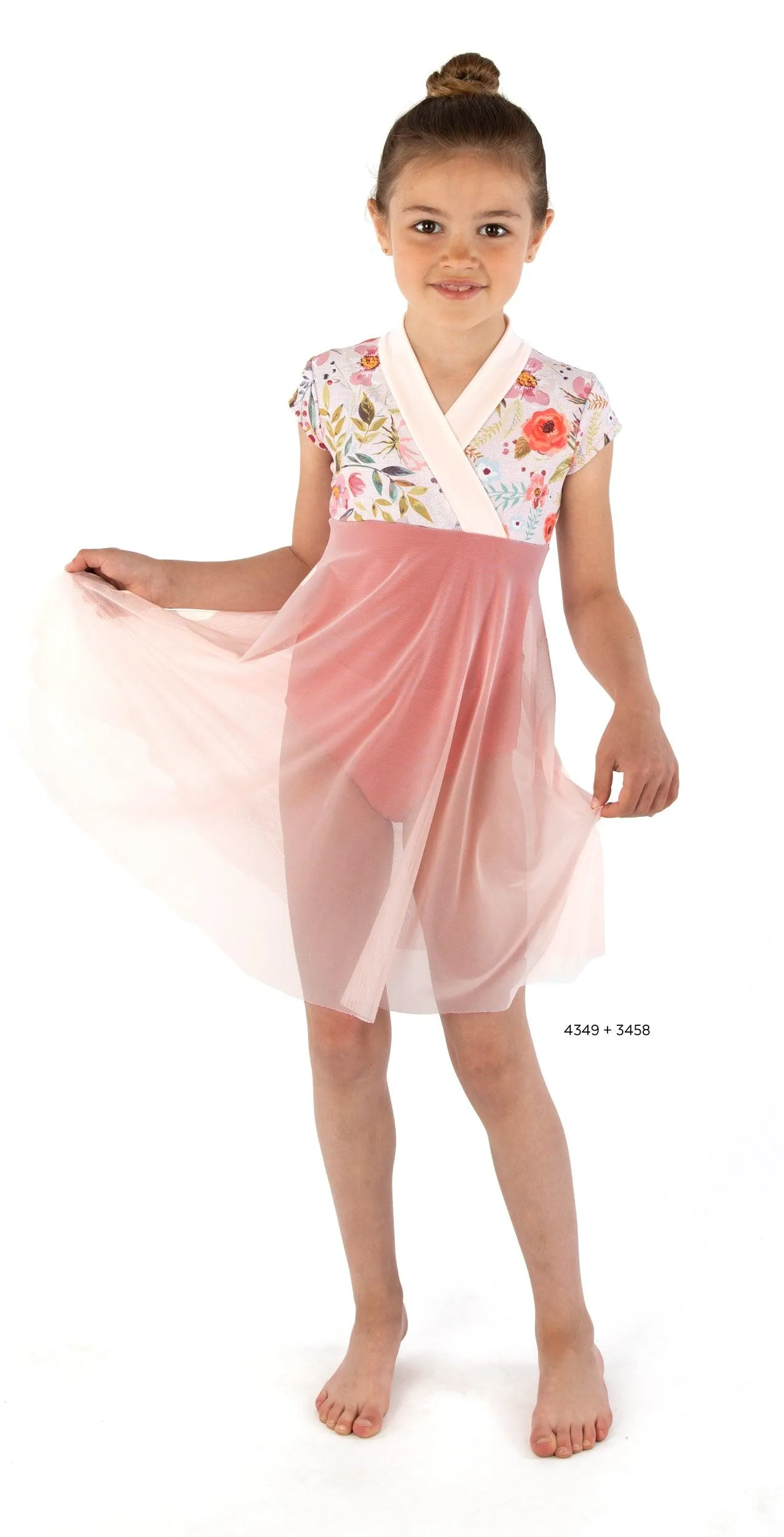 4349 // EMMA Surplice neck leotard