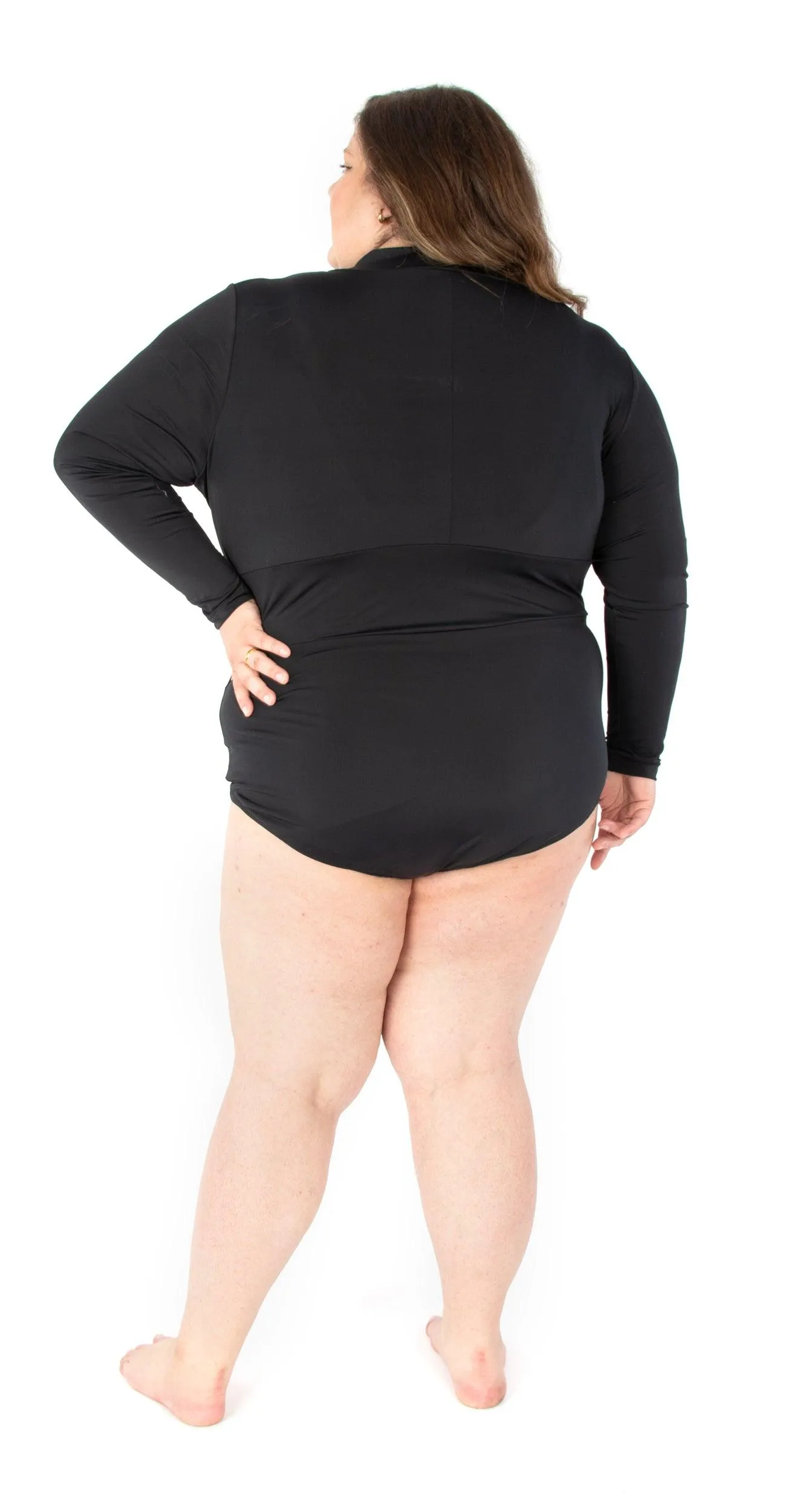 4349 // EMMA Surplice neck leotard