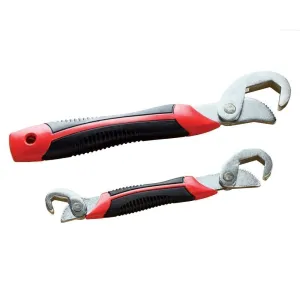 Adjustable Universal Multi Function Wrench Spanner Set Tools Snap and Grip Open End Snap N Grip Tool Spanner 9Mm to 32 Mm Works (Set of 2 Piece)