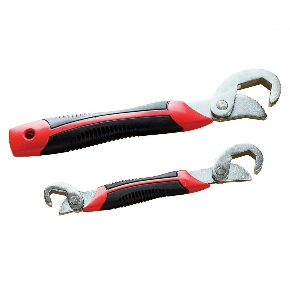 Adjustable Universal Multi Function Wrench Spanner Set Tools Snap and Grip Open End Snap N Grip Tool Spanner 9Mm to 32 Mm Works (Set of 2 Piece)
