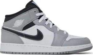Air Jordan 1 Mid 'Light Smoke Grey Anthracite' (GS)