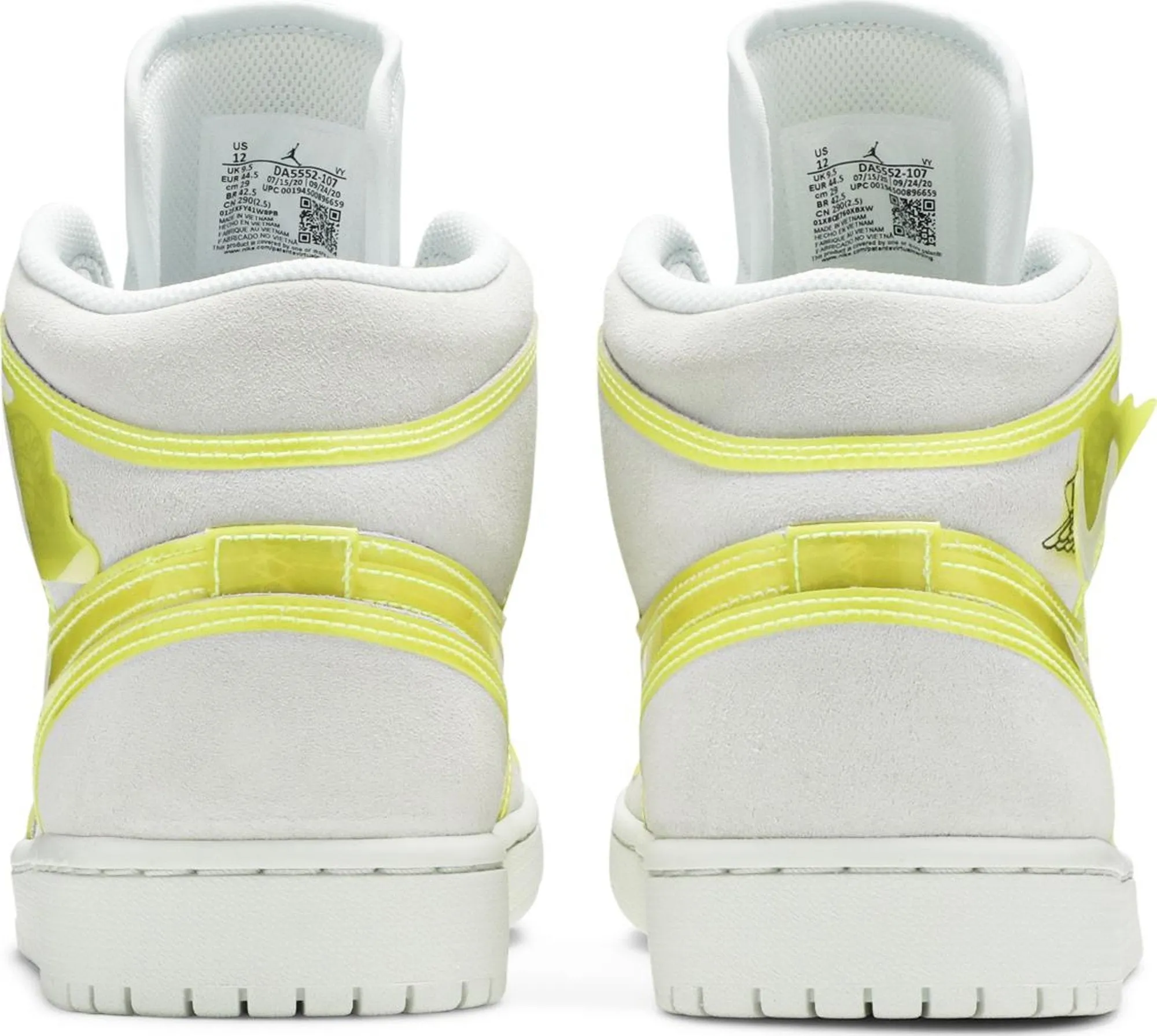 Air Jordan 1 Mid LX 'Off White Opti Yellow' (W)