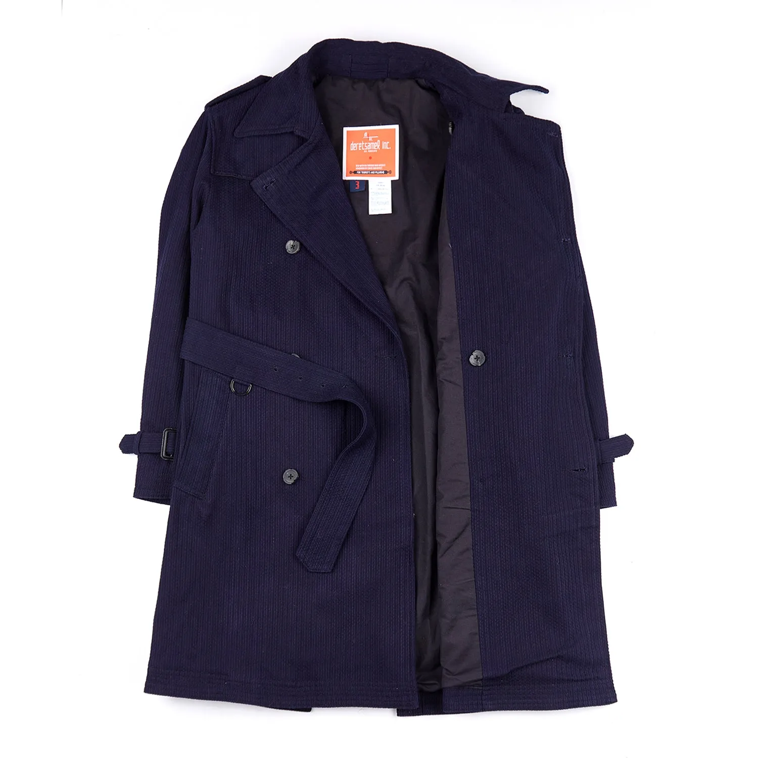 Anniversary Appreciation Special Discount EditionMETROLOLITAN TRENCH INDIGO KENDO COAT (DR0066)