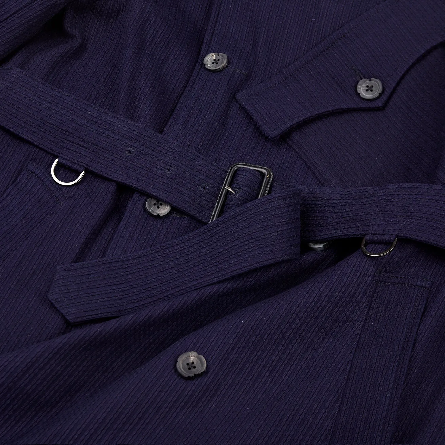 Anniversary Appreciation Special Discount EditionMETROLOLITAN TRENCH INDIGO KENDO COAT (DR0066)
