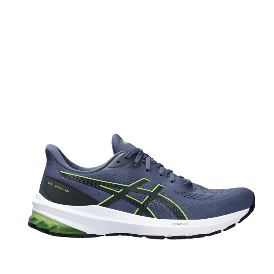 Asics GT-1000v12 Men's Running Shoes in Thunder Blue / Electric Lime SS24