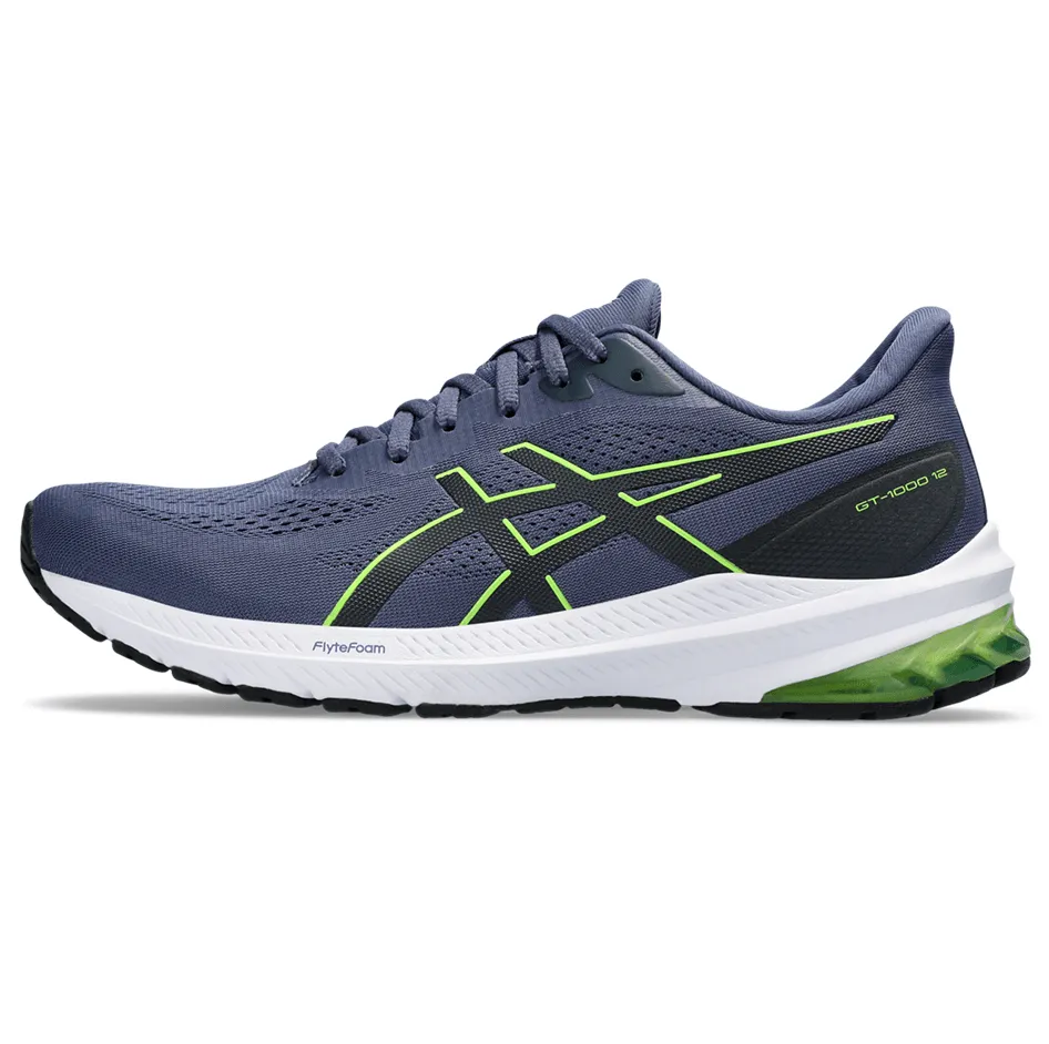 Asics GT-1000v12 Men's Running Shoes in Thunder Blue / Electric Lime SS24