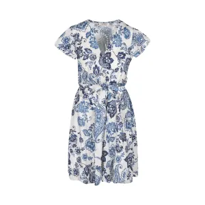 Astrid  Women's Woven Maxi Dress  Blue Floral