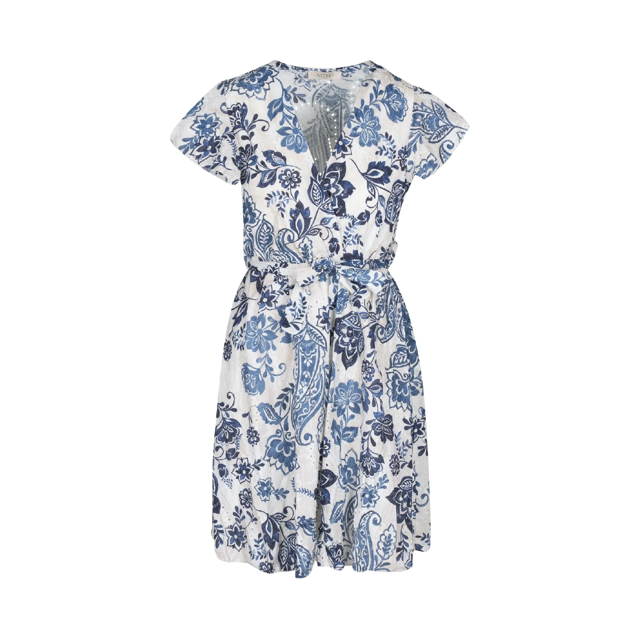 Astrid  Women's Woven Maxi Dress  Blue Floral