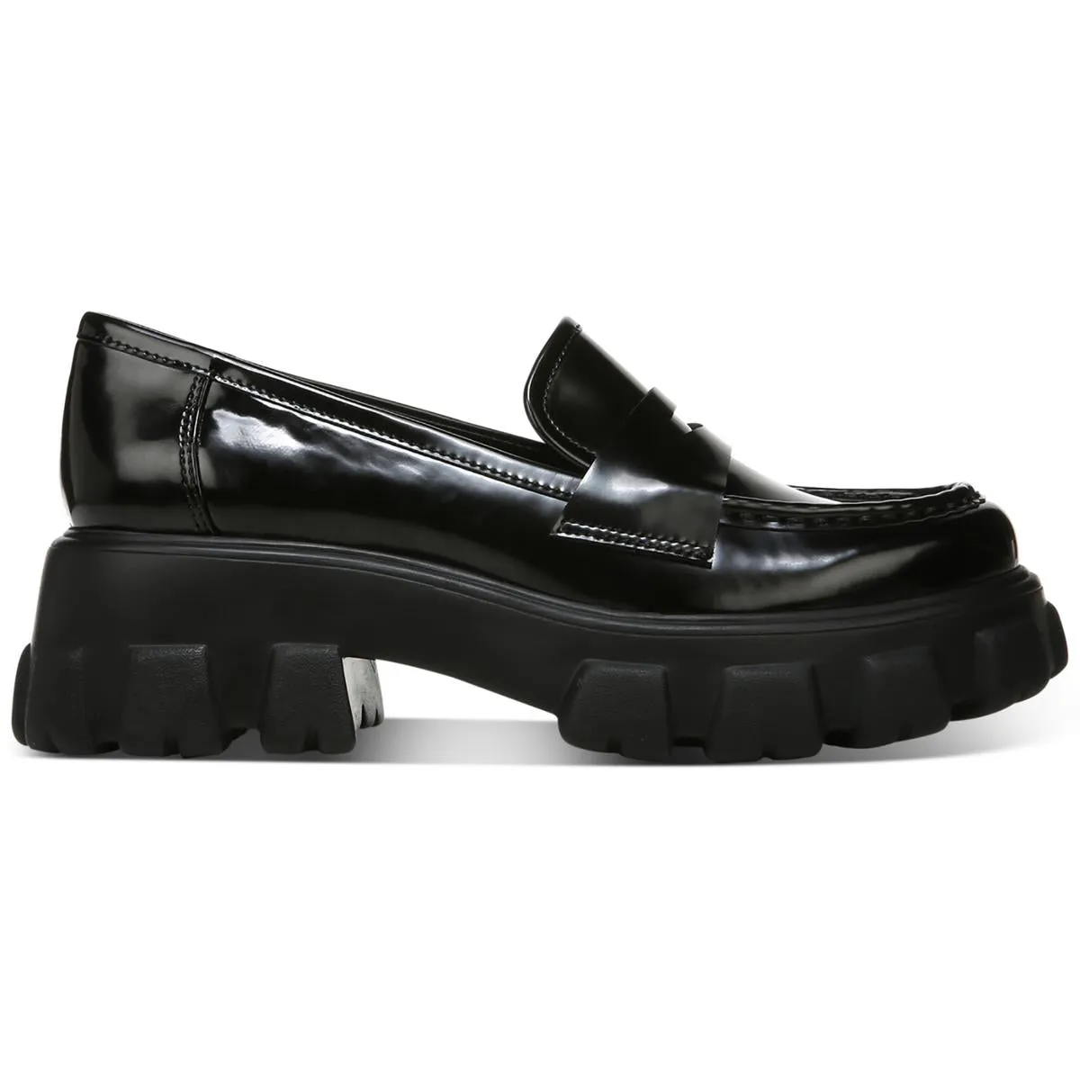 Bar III Womens Paz Lugged Sole Slip On Loafers