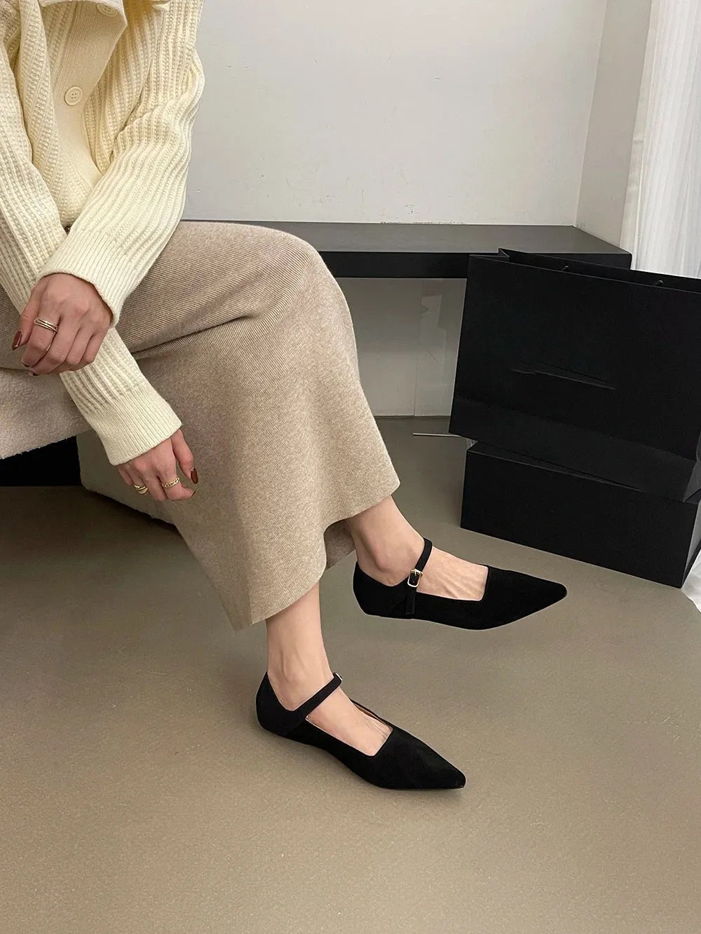 binfenxie  -  Flock Women Loafers Flated Brown Beige Black 2024 New Arrivals Low Heeled Casual Daily Fashion Dress Shoes Woman Size 35-39