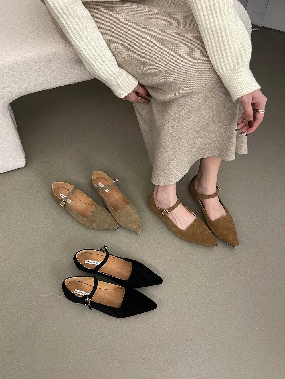 binfenxie  -  Flock Women Loafers Flated Brown Beige Black 2024 New Arrivals Low Heeled Casual Daily Fashion Dress Shoes Woman Size 35-39