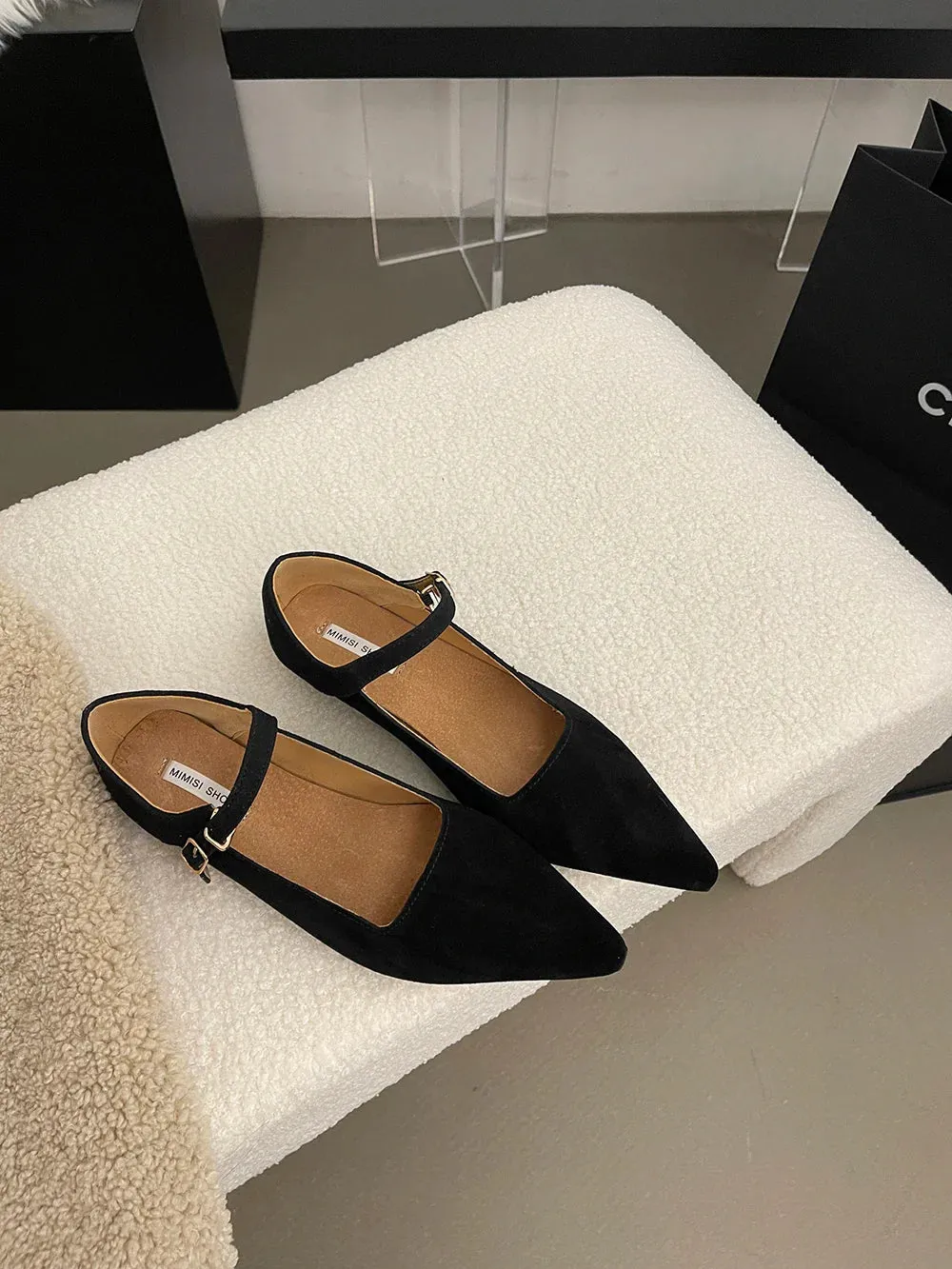 binfenxie  -  Flock Women Loafers Flated Brown Beige Black 2024 New Arrivals Low Heeled Casual Daily Fashion Dress Shoes Woman Size 35-39
