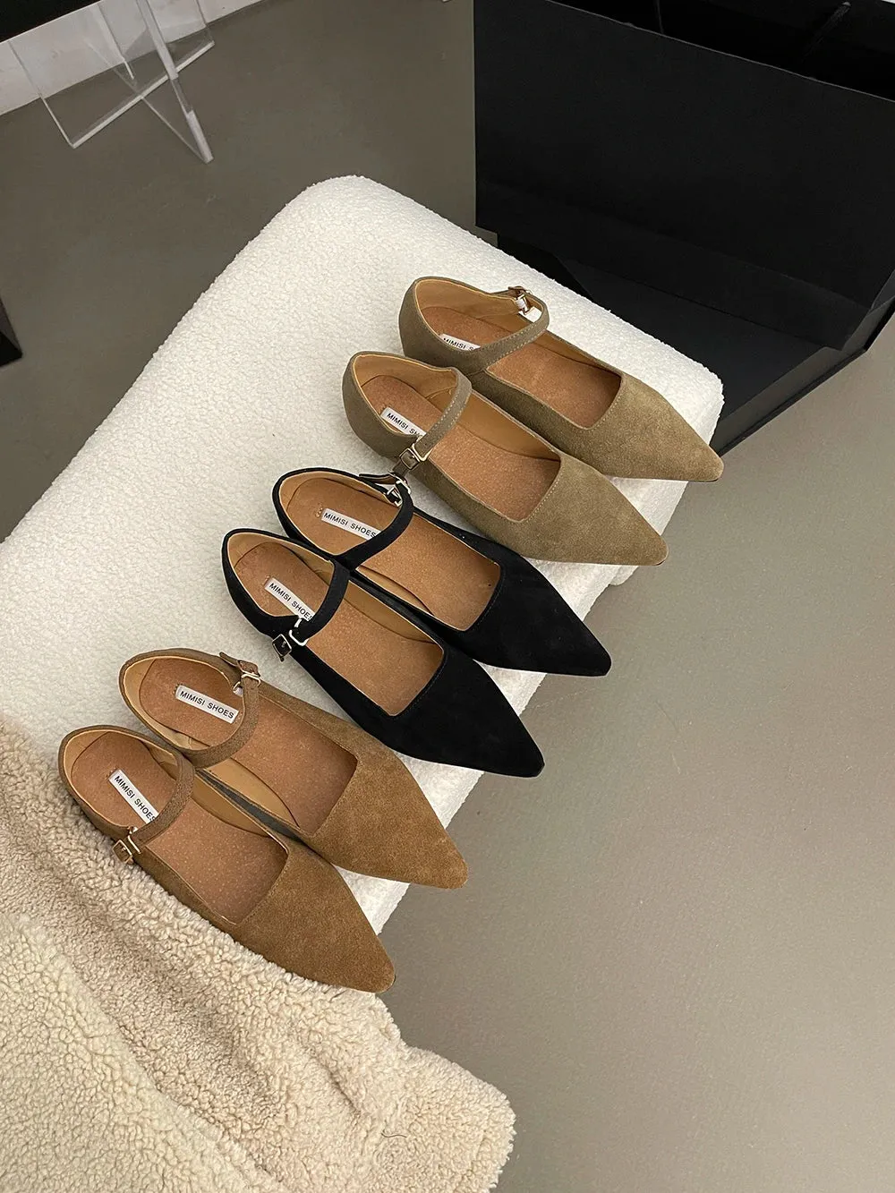 binfenxie  -  Flock Women Loafers Flated Brown Beige Black 2024 New Arrivals Low Heeled Casual Daily Fashion Dress Shoes Woman Size 35-39