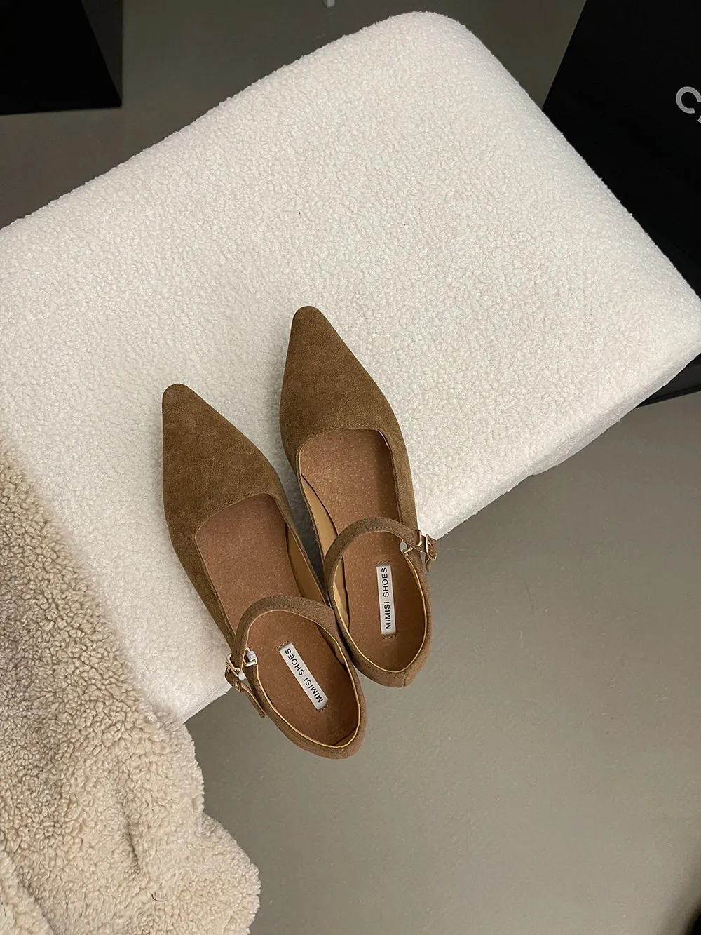 binfenxie  -  Flock Women Loafers Flated Brown Beige Black 2024 New Arrivals Low Heeled Casual Daily Fashion Dress Shoes Woman Size 35-39