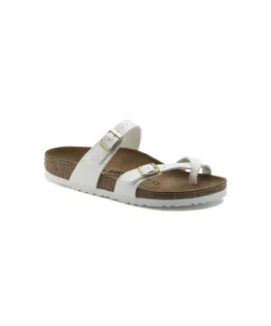 BIRKENSTOCK MAYARI IN WHITE PATENT