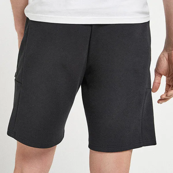 Black Jersey Shorts With Zip Pockets