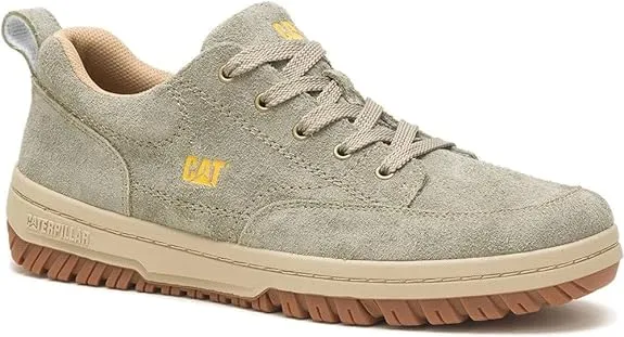 CAT Caterpillar Men's Decade P725670 Suede Shoes Vetiver Beige