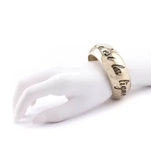 Chanel Gold-Plated L'Elegance C'est La Ligne Bangle