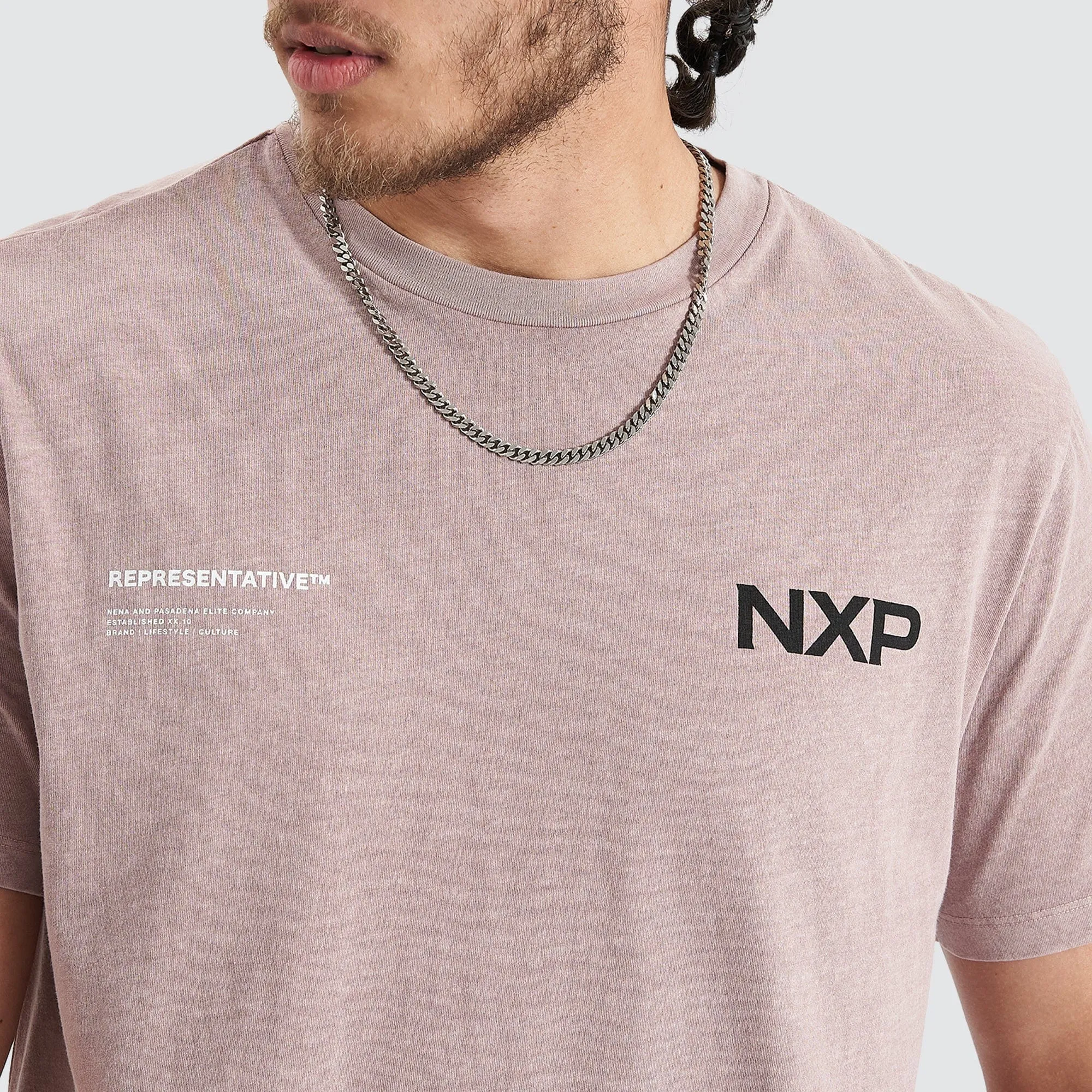 Delta Time Dual Curved Tee Pigment Etherea