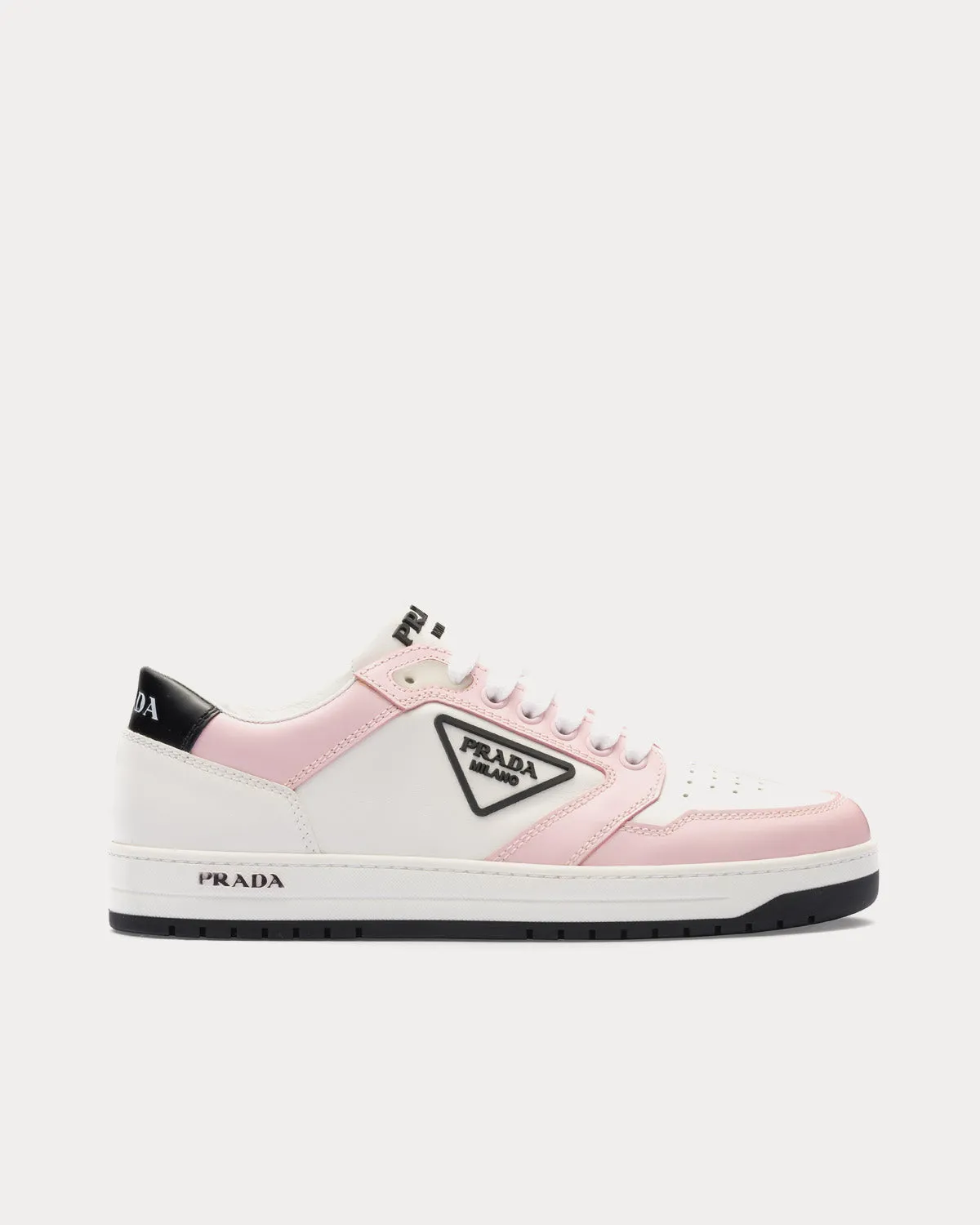 District White / Alabaster Pink Low Top Sneakers