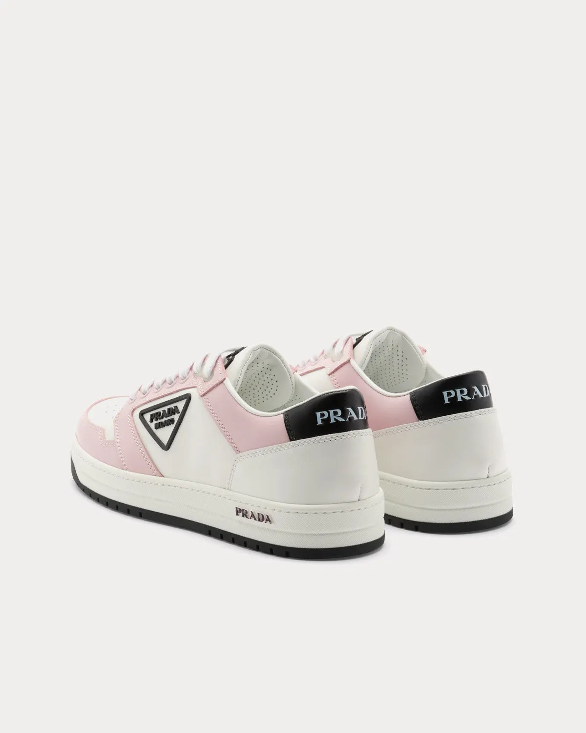 District White / Alabaster Pink Low Top Sneakers