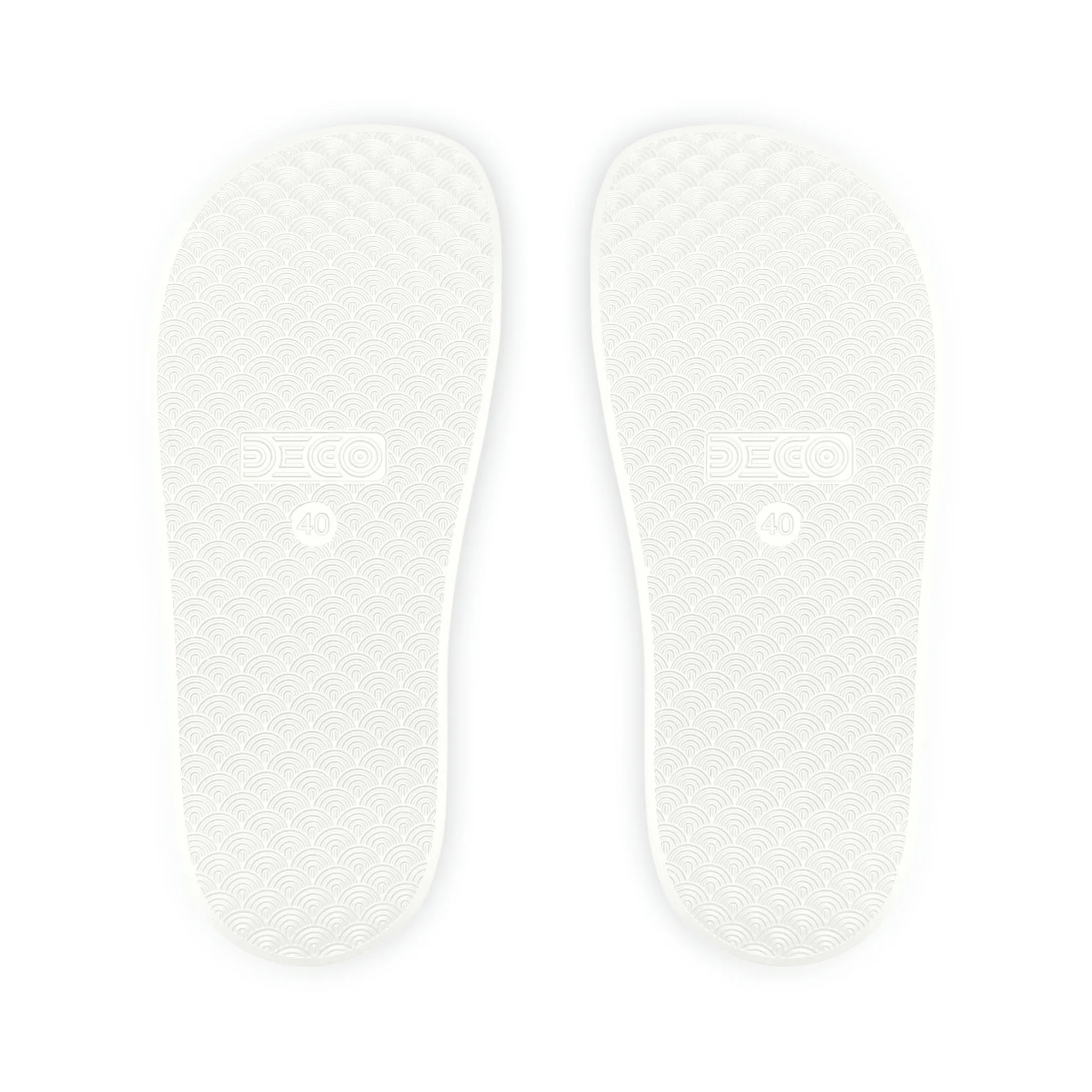 Drake Colored Checker Faces Men's Slide Sandals