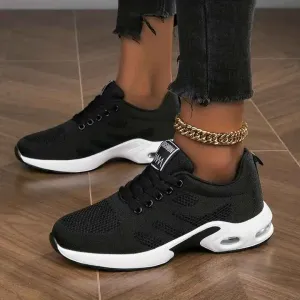 Dropshipping Comfortable Lace up-حذاء بدون كعب مريح