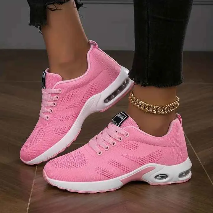 Dropshipping Comfortable Lace up-حذاء بدون كعب مريح