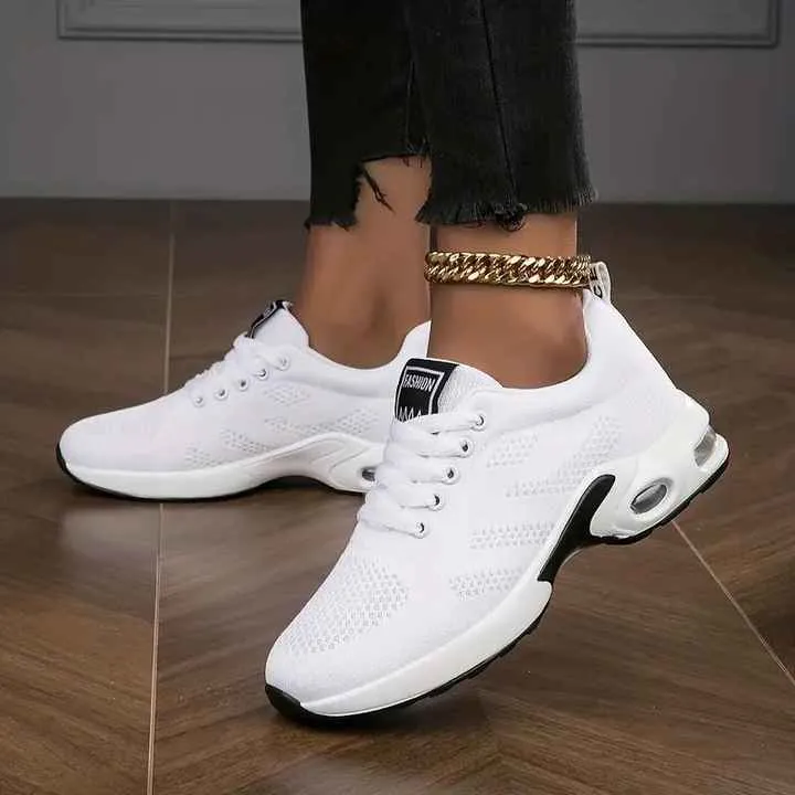 Dropshipping Comfortable Lace up-حذاء بدون كعب مريح