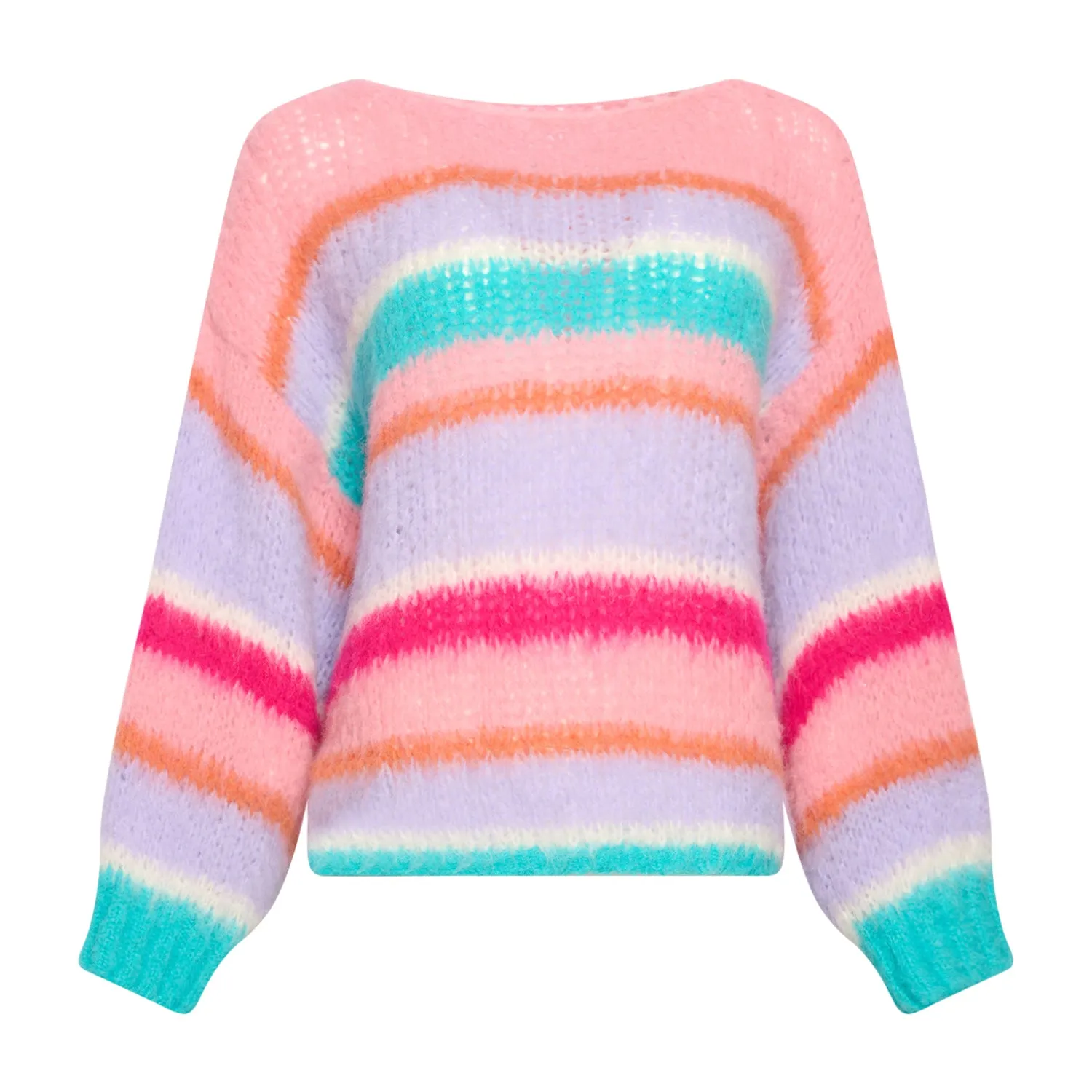 Ella Knit Sweater - Rose/Blue/Lilac Mix