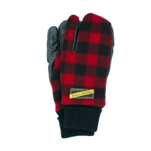 Exist Vegan Leather Woolrich Gloves (Buffalo Plaid Red)