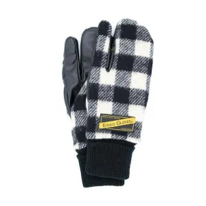 Exist Vegan Leather Woolrich Gloves (Buffalo Plaid White)