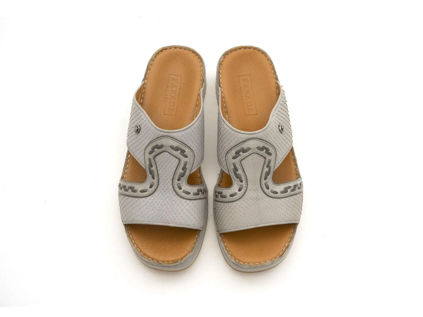 FARADA MILANO ARABIC SANDALS LIGHT-GREY