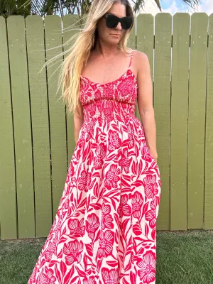FREE PEOPLE Sweet Nothings Midi Dress - Gardenia Combo