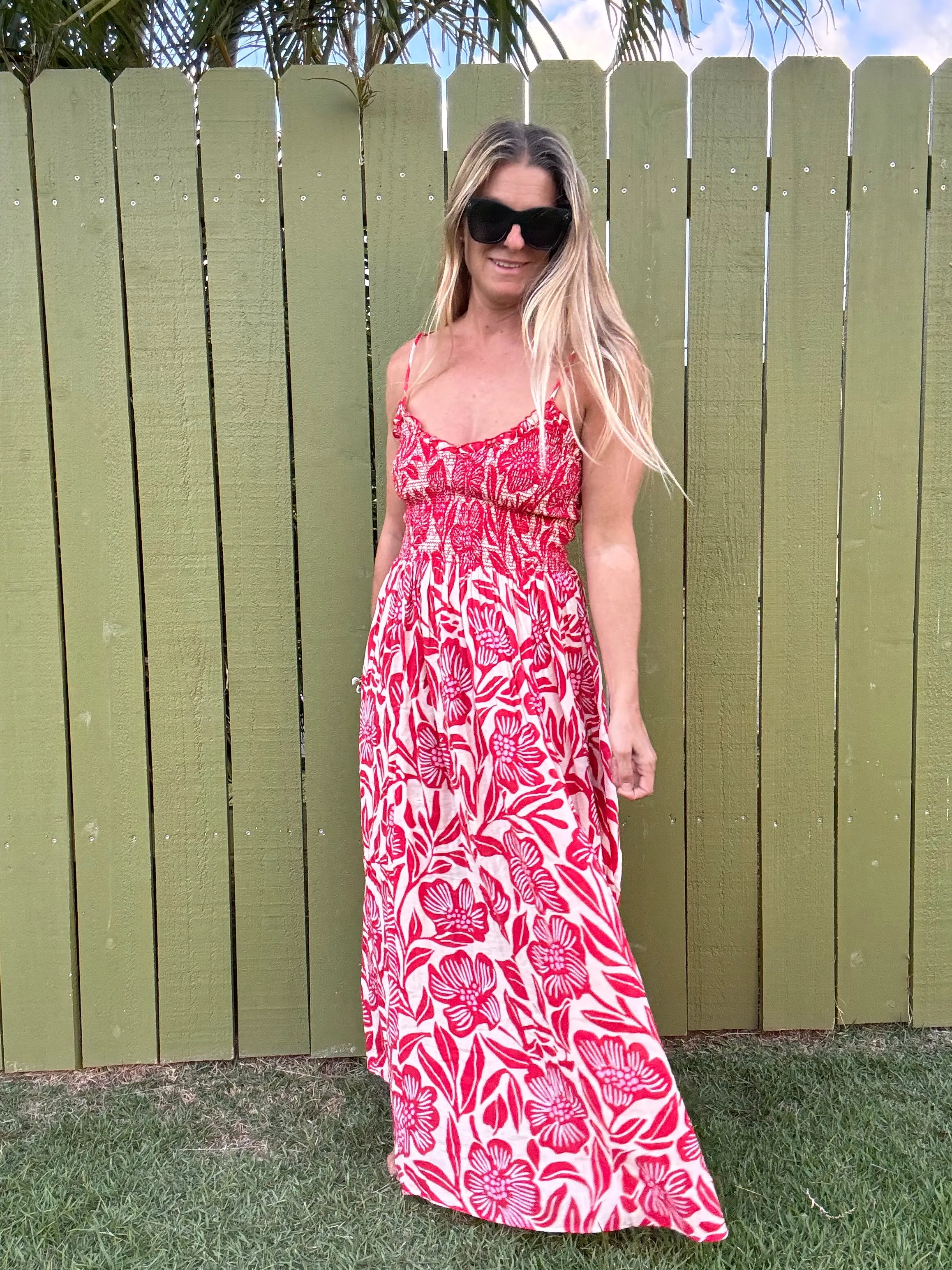 FREE PEOPLE Sweet Nothings Midi Dress - Gardenia Combo