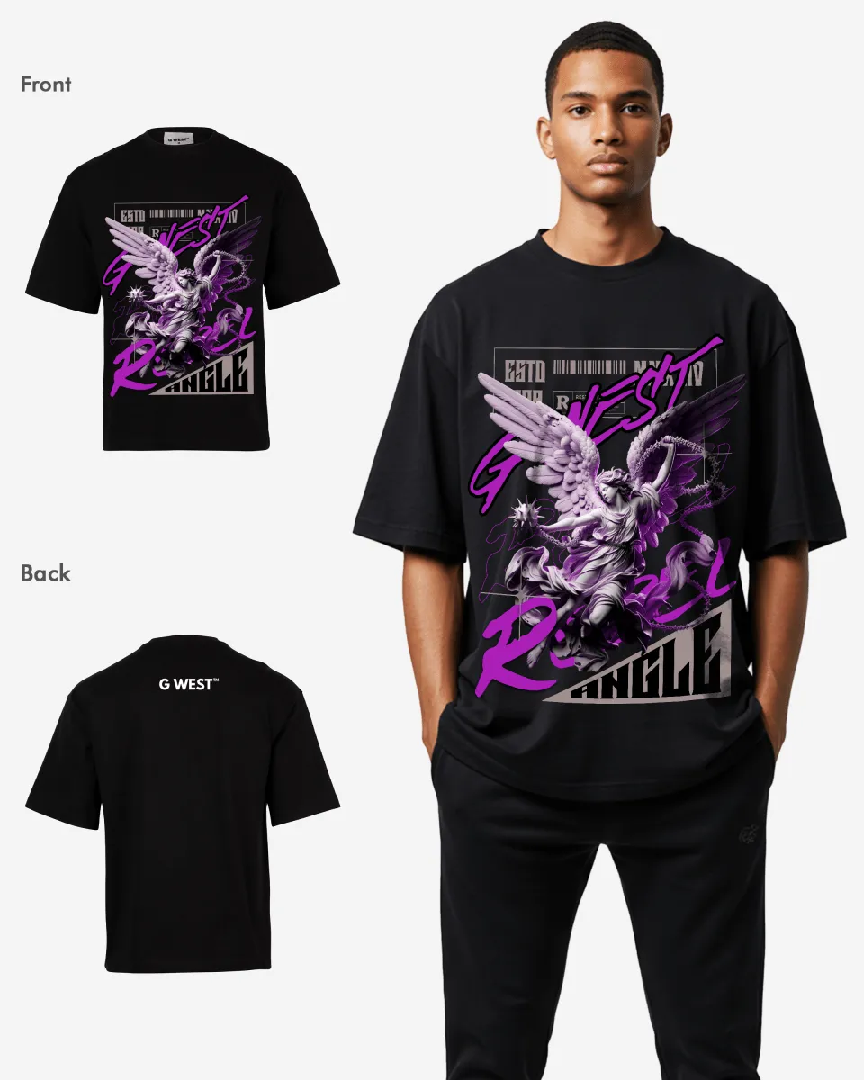G-WEST ANGLE OVERSIZED TEE GWROJMT99