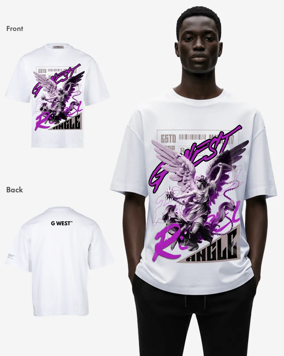 G-WEST ANGLE OVERSIZED TEE GWROJMT99