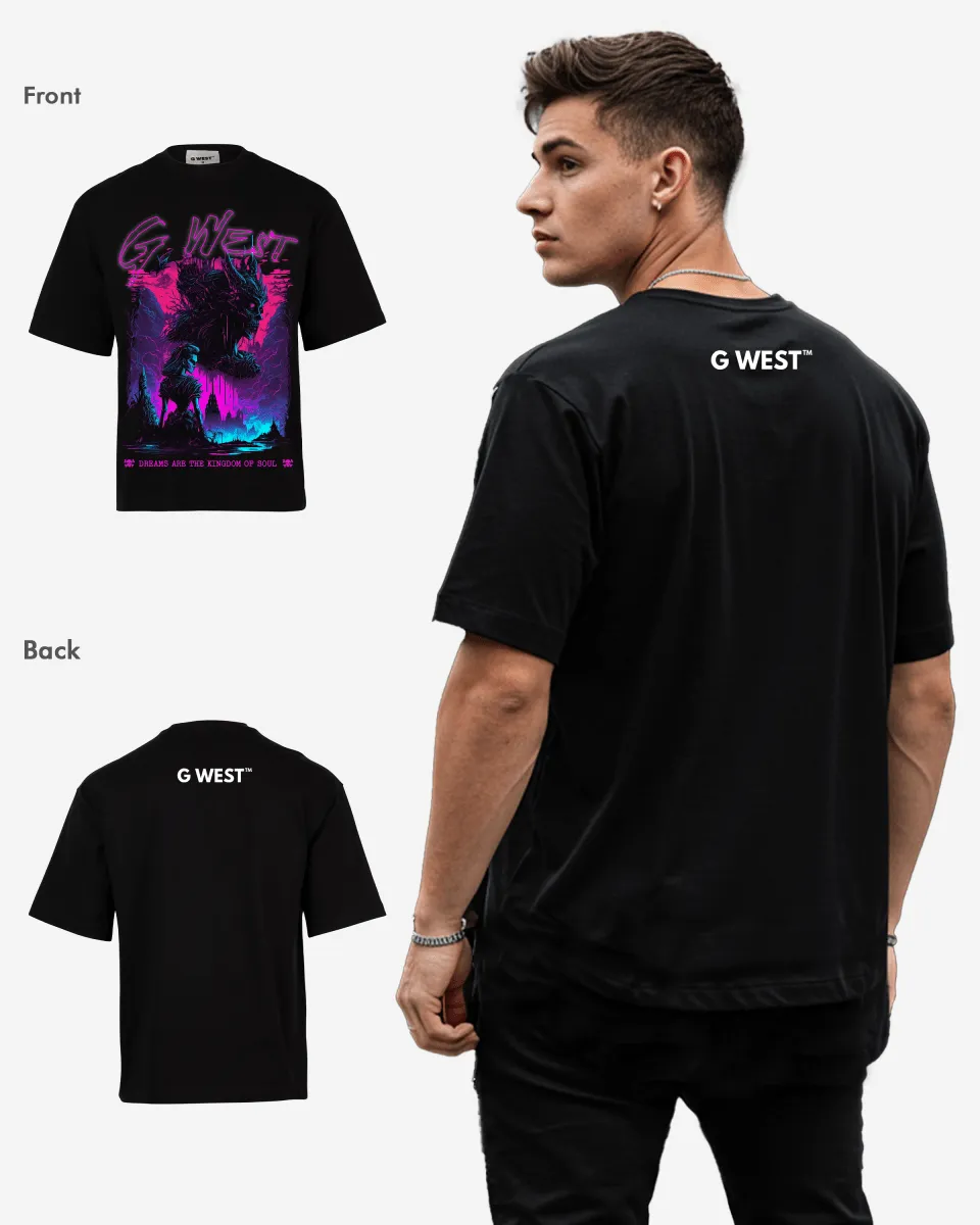 G-WEST SOUL'S KINGDOM OVERSIZED TEE GWROJMT185