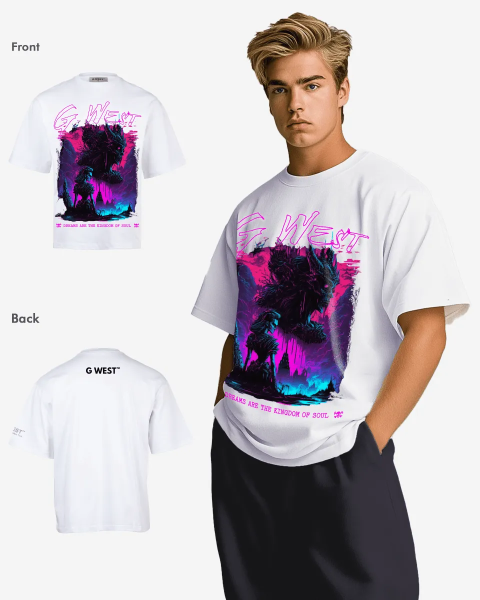 G-WEST SOUL'S KINGDOM OVERSIZED TEE GWROJMT185