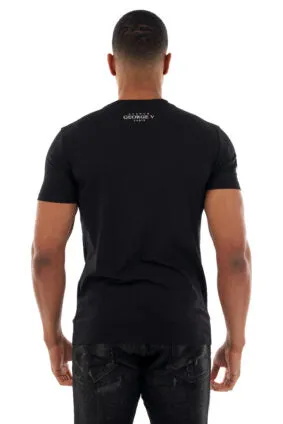 George V T-Shirt - GV WHITE PANTHER - BLACK - GV2515