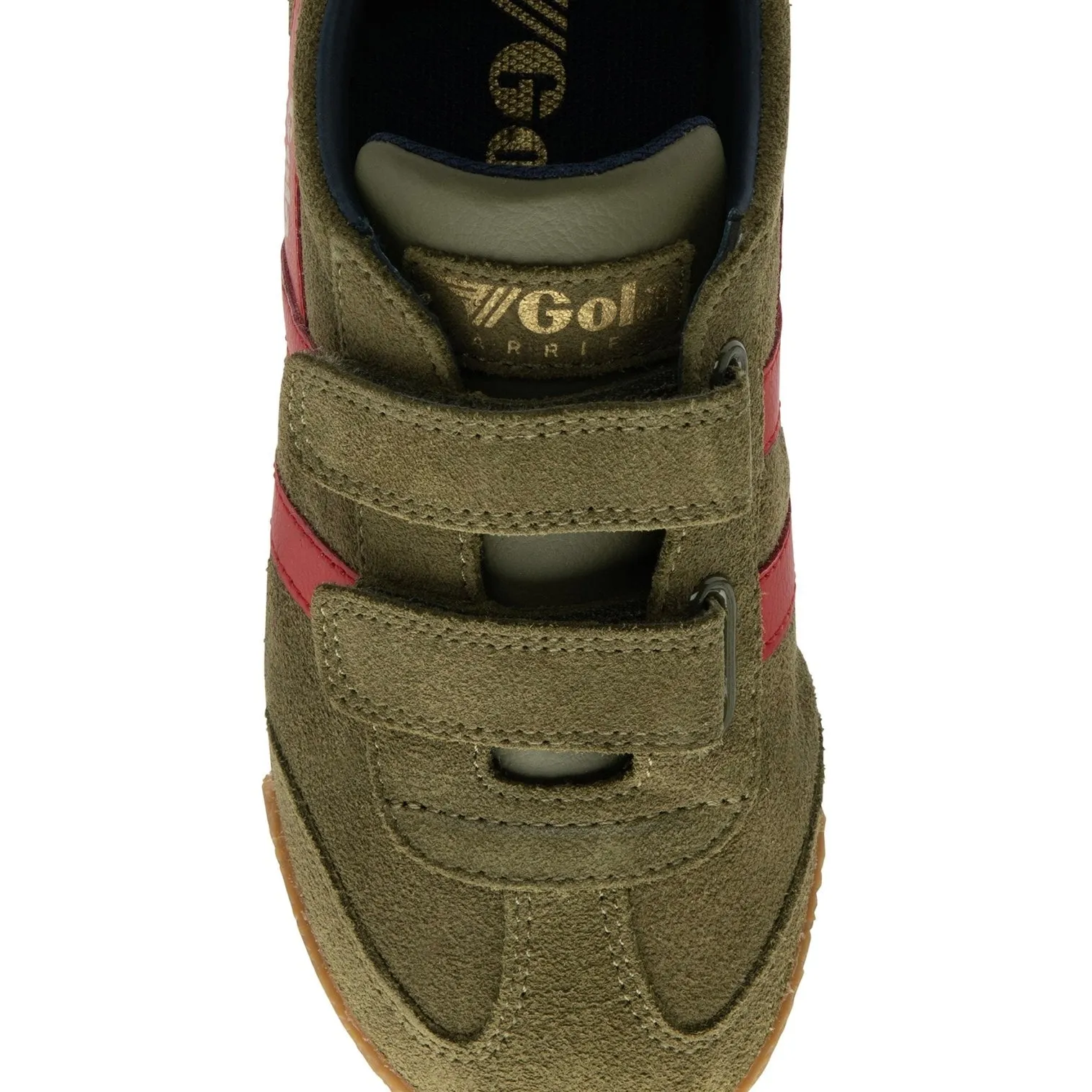 Gola kids Harrier Strap Khaki/ Deep Red/ Navy