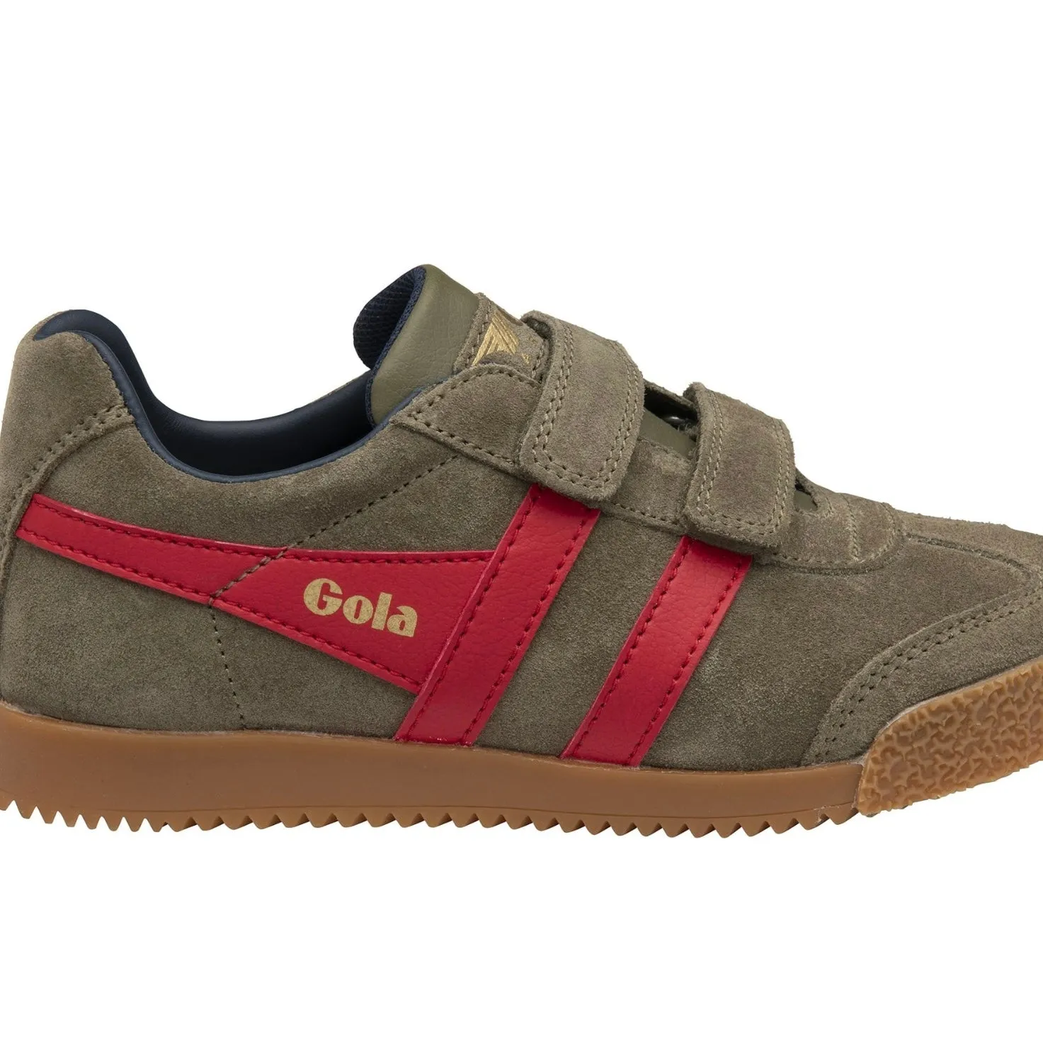 Gola kids Harrier Strap Khaki/ Deep Red/ Navy