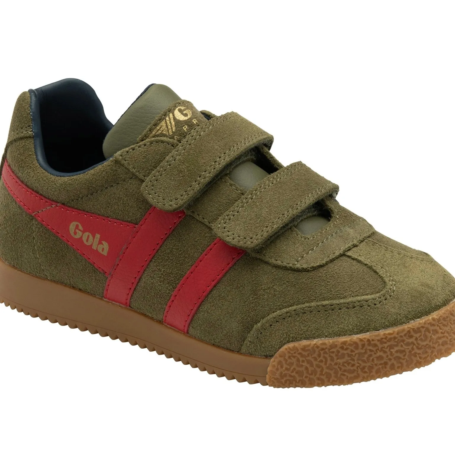 Gola kids Harrier Strap Khaki/ Deep Red/ Navy