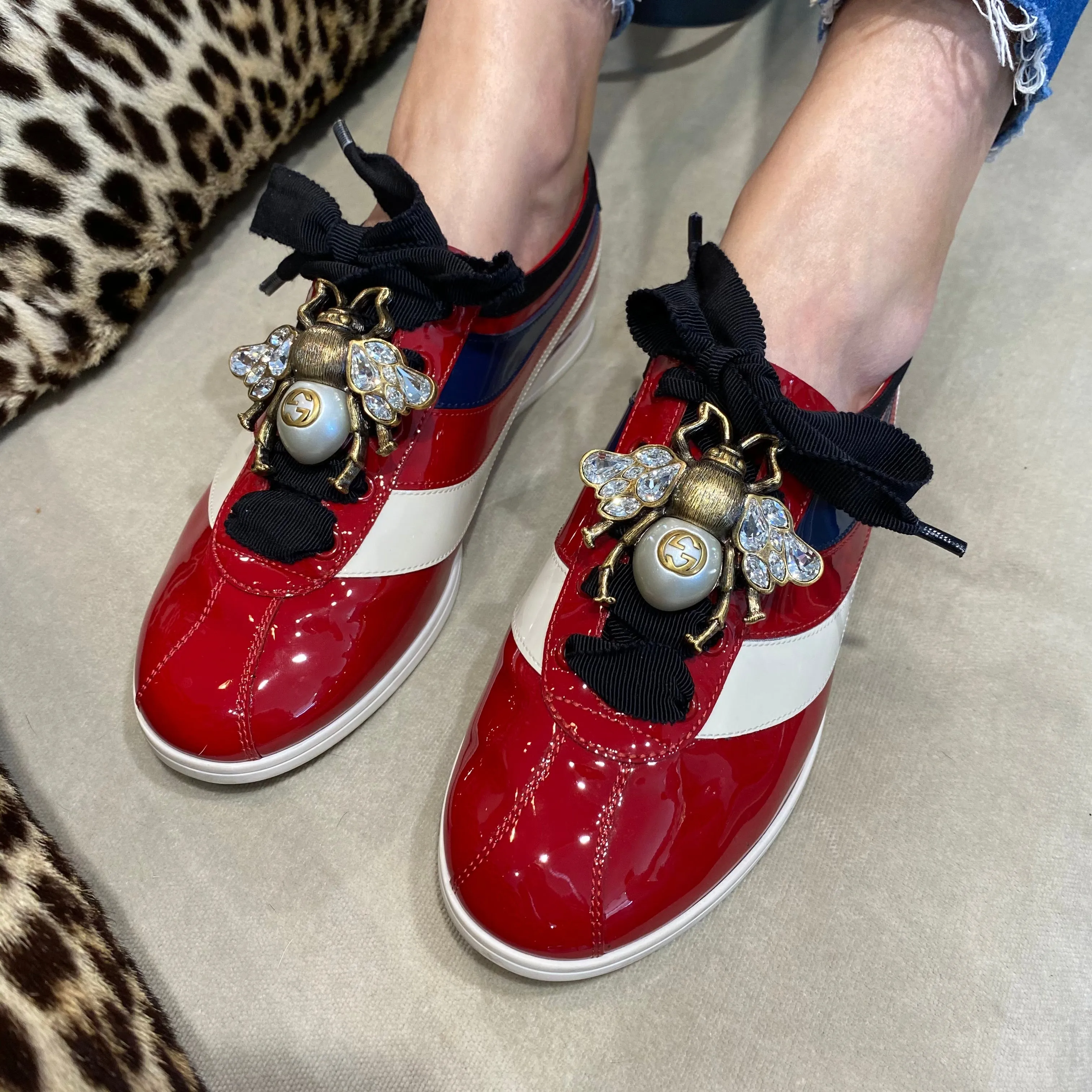 Gucci Falacer Bee Sneakers