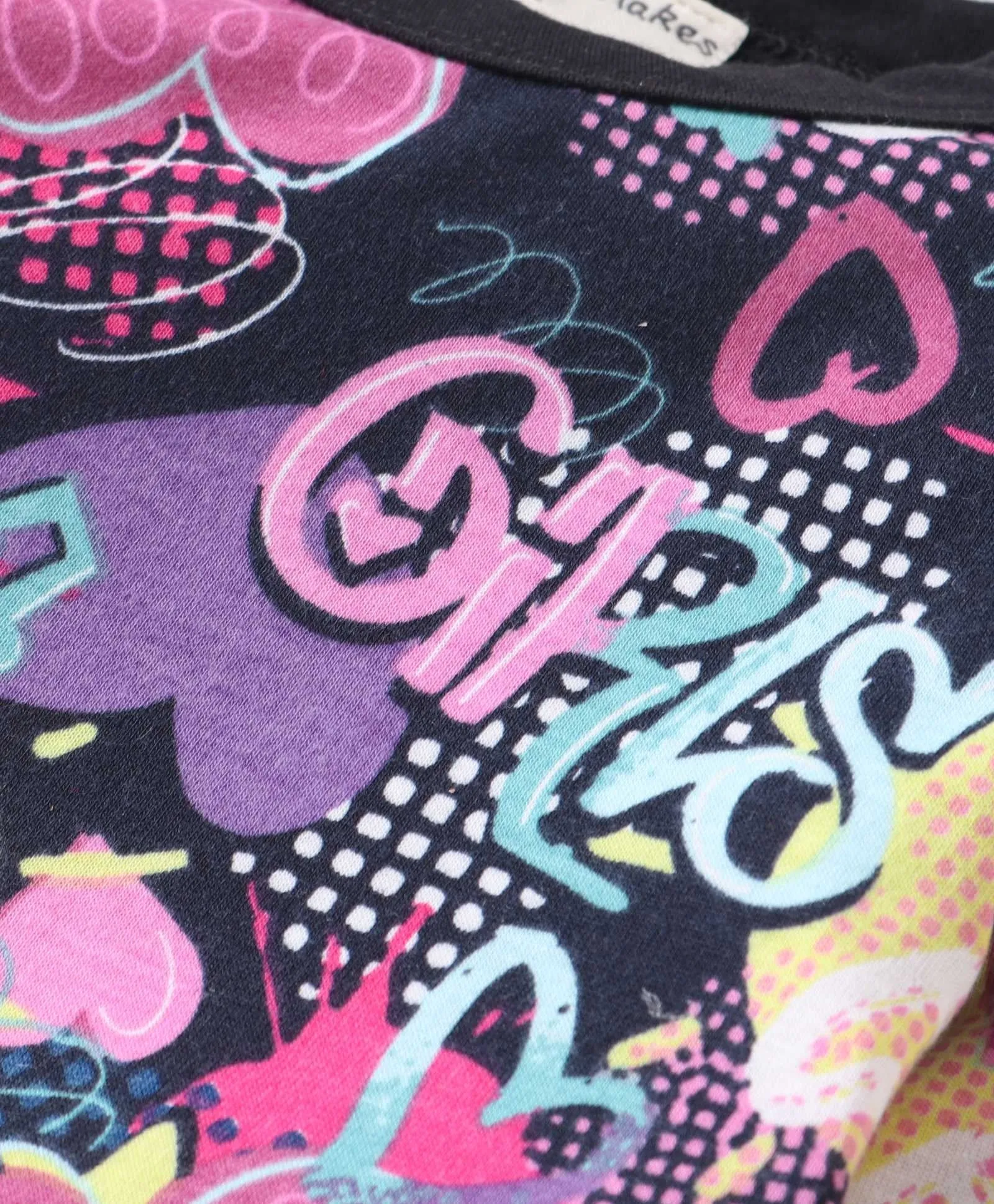 Hearts Printed Sweatshirt Jogger Set