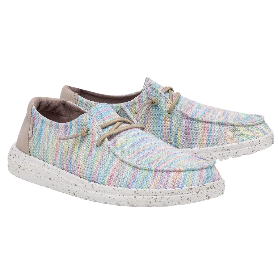 Hey Dude Ladies Wendy Sox Aurora White Slip On Shoes 121920214
